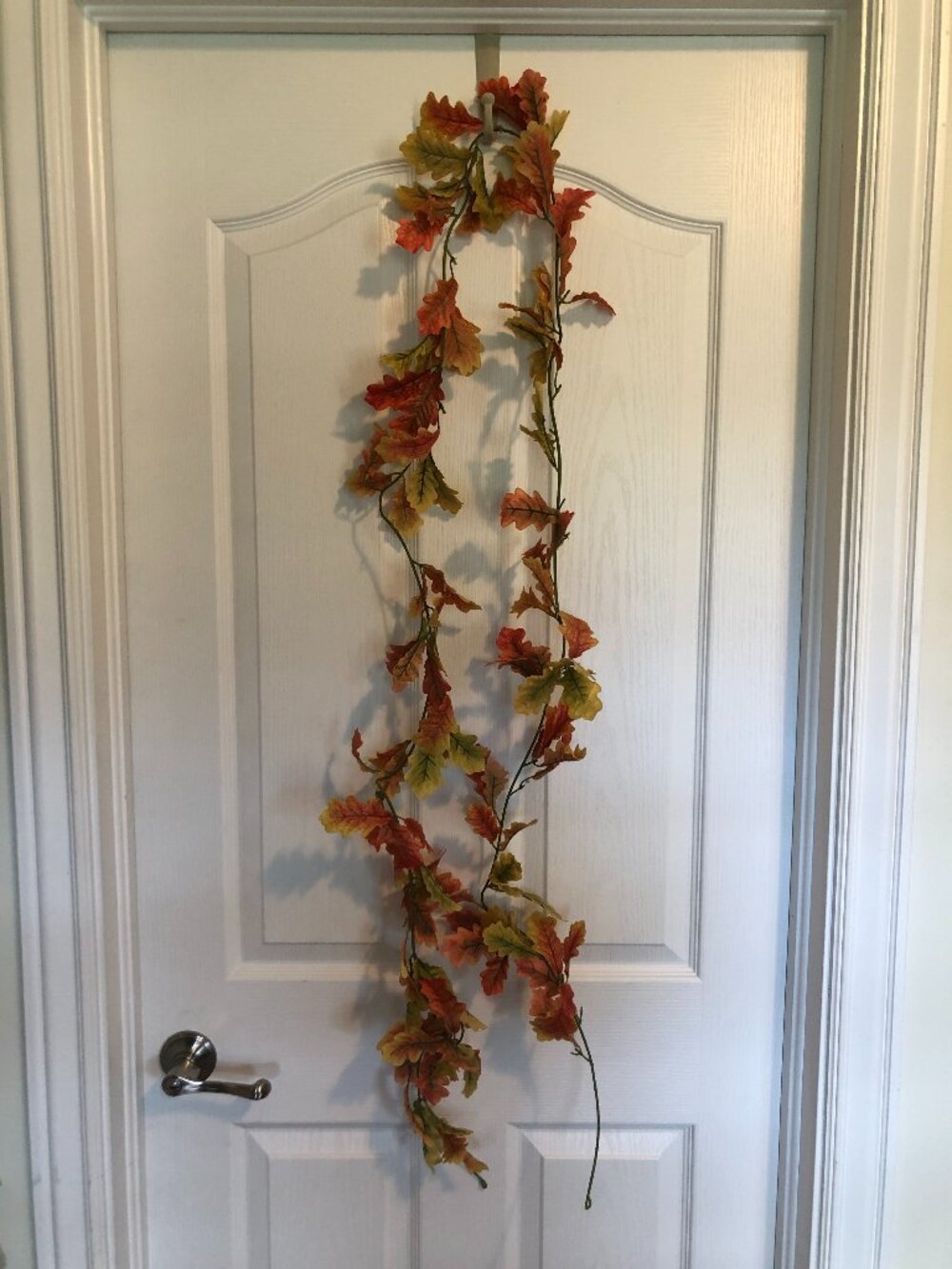 8 ft. 8 in. Artificial Colorful Fall Oak Leaf Garland